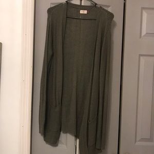 Dark green cardigan